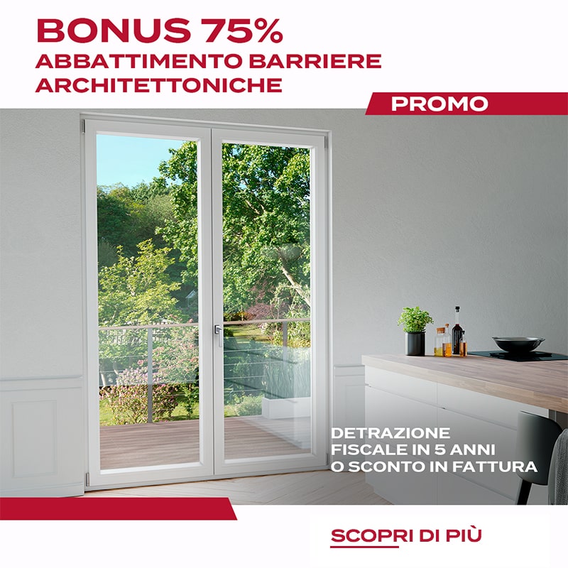 Bonus 75% barriere architettoniche