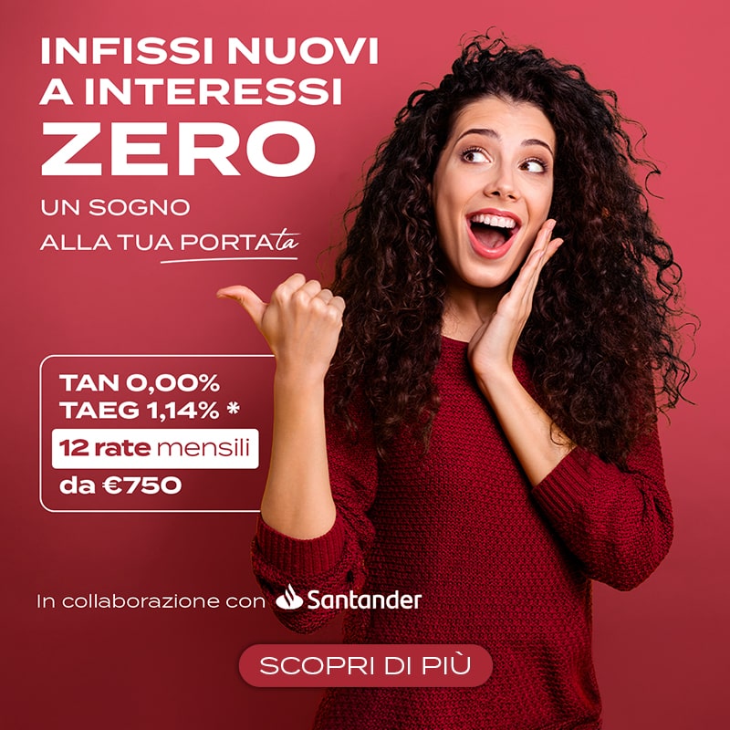 Infissi nuovi a interessi zero